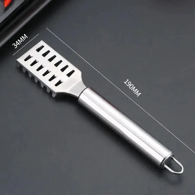 1PC Stainless Steel Fish Scale Knife Scale Scraper Sawtooth Scraping Boning Filleting Cut Scrape Dig Maw Knife