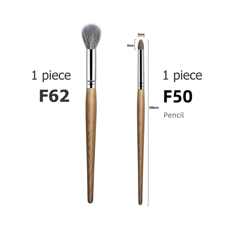 Kit de pinceaux de maquillage pour le visage, petit pinceau de Contour, bronzant, Blush, doux et moelleux, poils de chèvre naturels — image 9