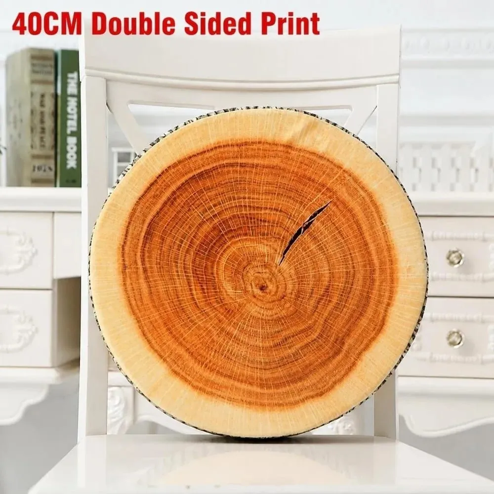 Creative Round Fruit Pillow Fruit Slice Print Simulation Throw Pillow Stuffed Inner Plush Fabric Plush Pillow Office Rest