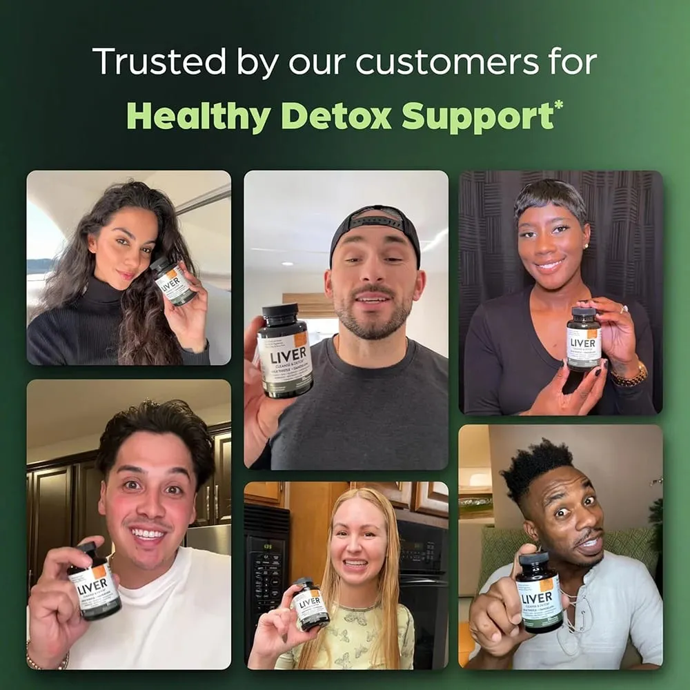 Liver Cleanse & Detox & Repair Support Capsules with Milk Thistle & Dandelion Root - Herbal Supplement Pills for Liver Health — image 6