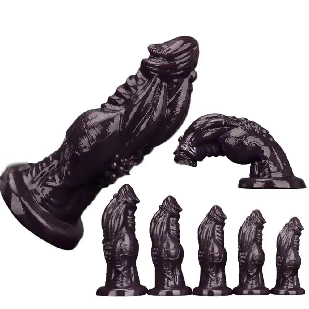 Huge Simulation Hand Fist Dildo Anal Plug Female Male Gay Hand Touching G-spot Vaginal Anal Dilator Sucker Sex Toy Adult Games — image 1