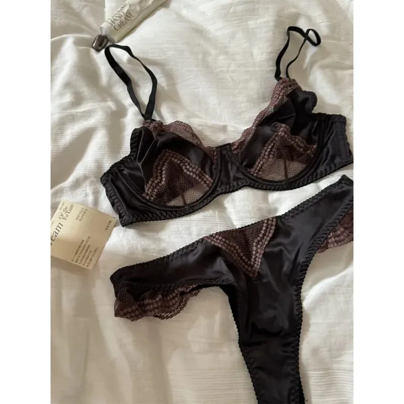 Lightweight French Embroidery Lace Push Up Bra for Summer Breathable Sexy Gathering Underwear Comfortable Fit for Women S-xl — image 1