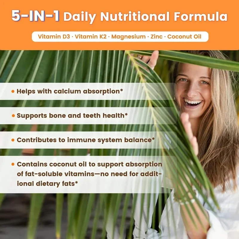 Bone & Joint Health Support Supplement with Zinc Magnesium for Muscle Growth Heart Wellness Immune Function Energy