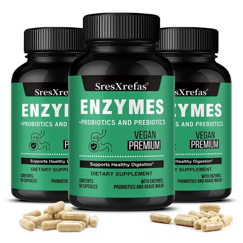 Probiotic Prebiotics & Digestive Enzymes Capsules Colon Cleanse & Detox Supports Gut Health Digestion & Balance Gut Bacteria — image 9