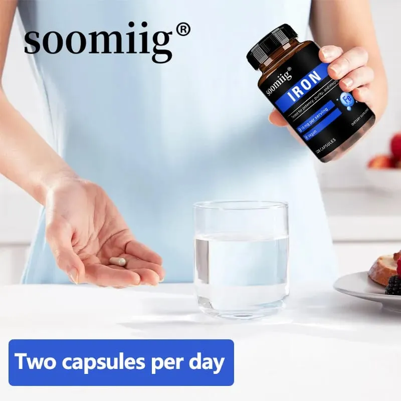 Iron Capsules High Absorption Daily Iron Supplement Support Energy Focus & Body Wellness Immune & Red Blood Cell Health — image 5