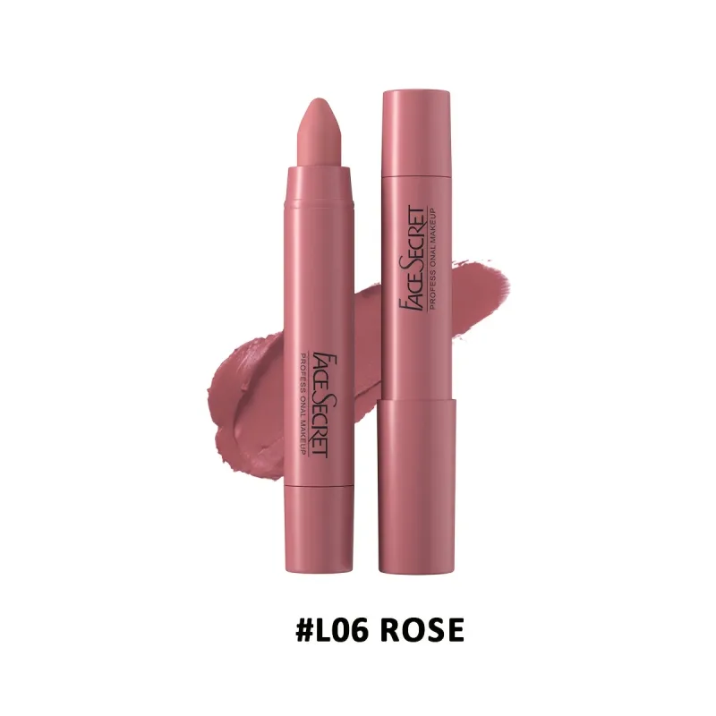 1 Stück wasserfester, matter Lippenstift mit langanhaltendem Finish, antihaftbeschichtet, leicht, Lippenstift, glatte Anwendung, Lippen-Kombi-Set