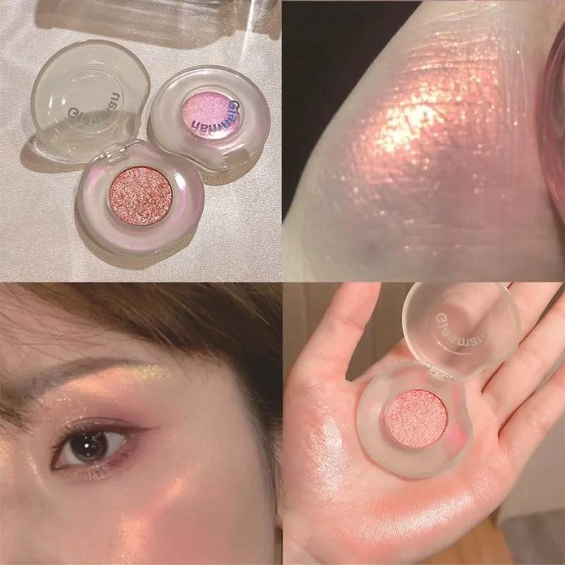 Diamond Chameleon Highlighter Contouring Palette Pearl Flash Discoloration Highgloss Sequin Sparkling Gradient Eye Shadow Makeup — image 4