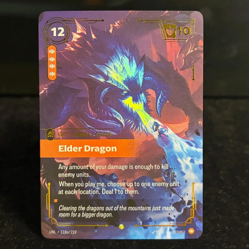 Runes Riftbound OGN Origin Genesis UNL Unleashed KaiSa Elder Dragon Collectible Alt Art Showcase Exclusive Holo Foil Proxy Card — image 10