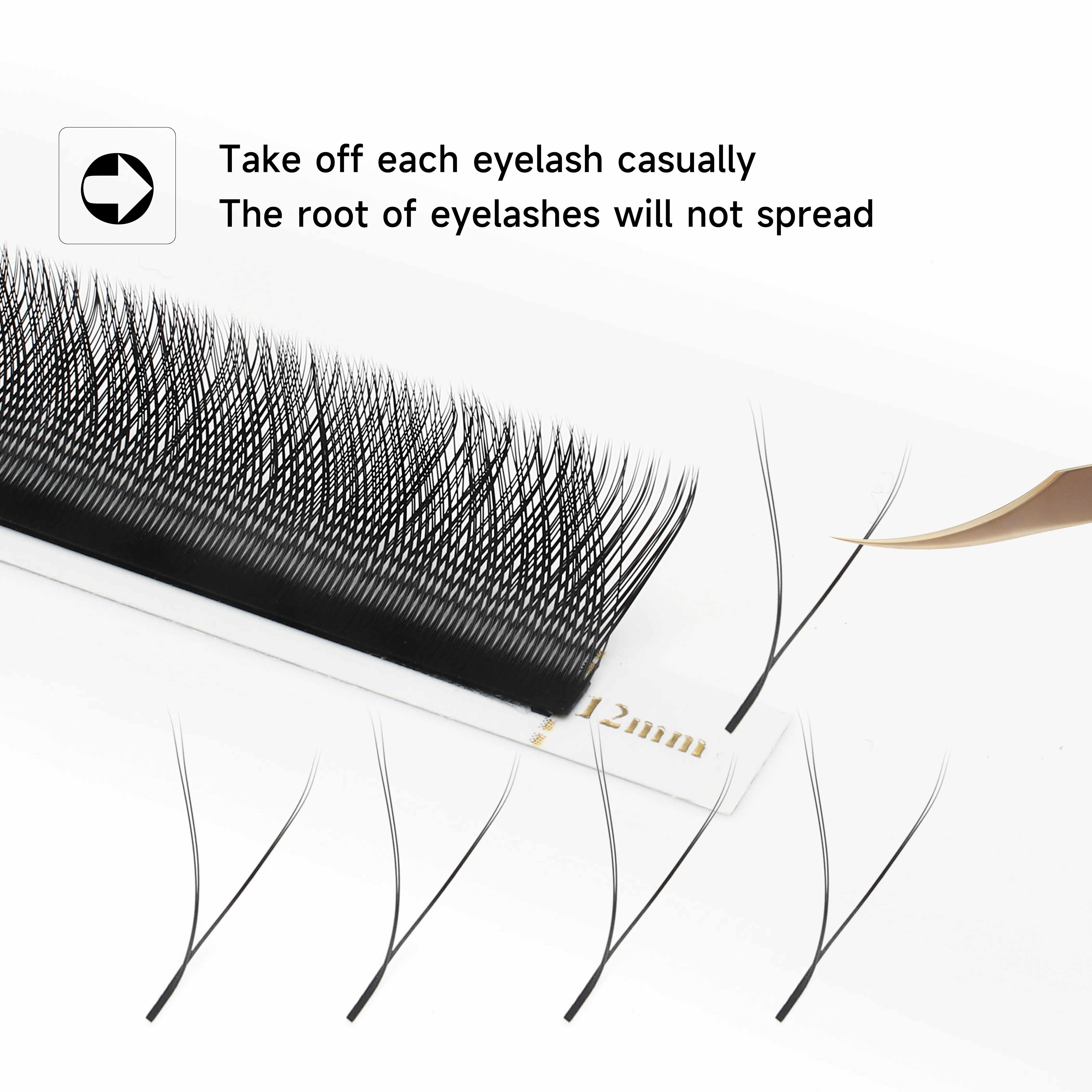W Shaped Bloom 2D 3D 4D 5D 6D 7D 8D อัตโนมัติดอก Premade แฟน Eyelashes Extensions ธรรมชาติ yy แต่ละขนตา