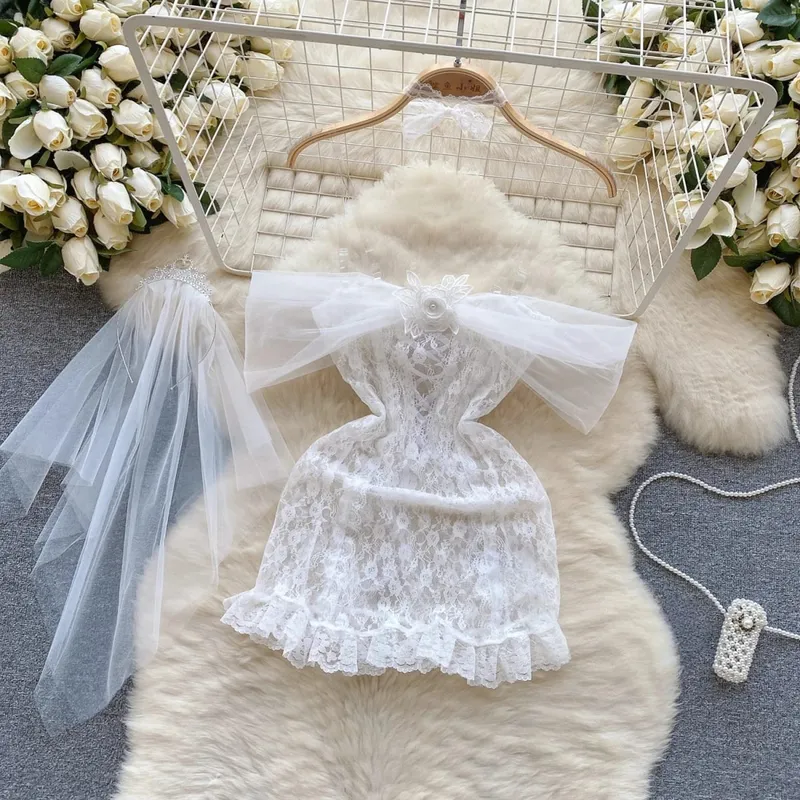 Woman Embroidery Floral Mesh Fashion Sexy Dress Chinese Style Short Sleeve Split Hollow Out Cheongsam New Gauze Sheer Dress — image 30