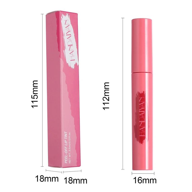 Peel Off Lip Liner Stain Long Wear Tattoo Lipgloss Brown Matte Finish Highly Pigmented Waterproof Liquid Lip Contour Tint Makeup