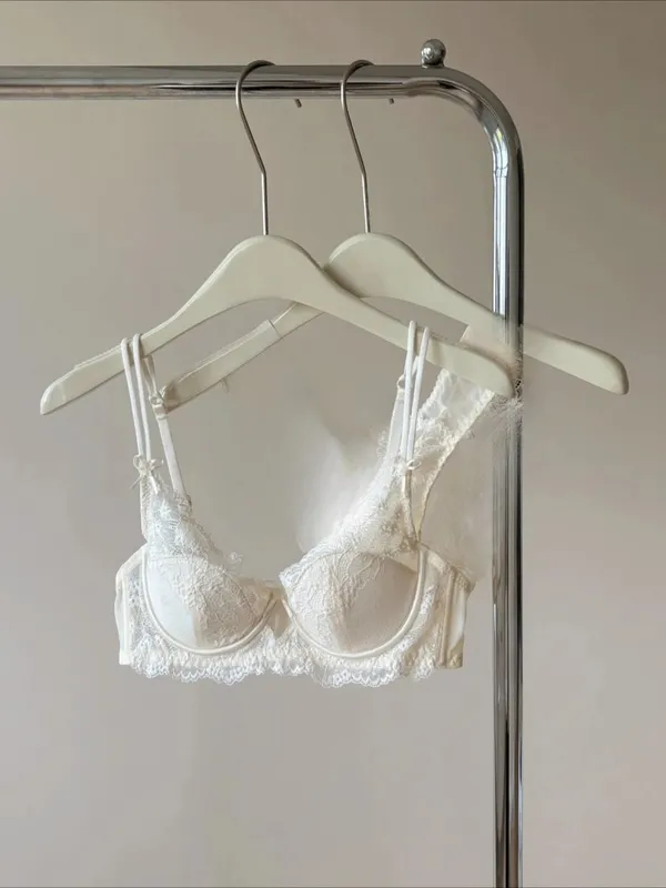Sutiã minimizador feminino estilo francês, conjunto de lingerie sexy, suporte de peito grande, meia xícara, arame macio, anti-flacidez, conforto, sutiãs finos — image 11