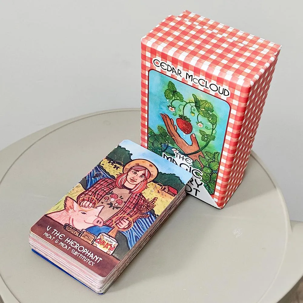 The Magic Pantry 타로 데크 가정 요리사 및 미식가를 위한 음식 테마 수채화 타로 카드 이중 양각 카드지 12*7cm — image 2