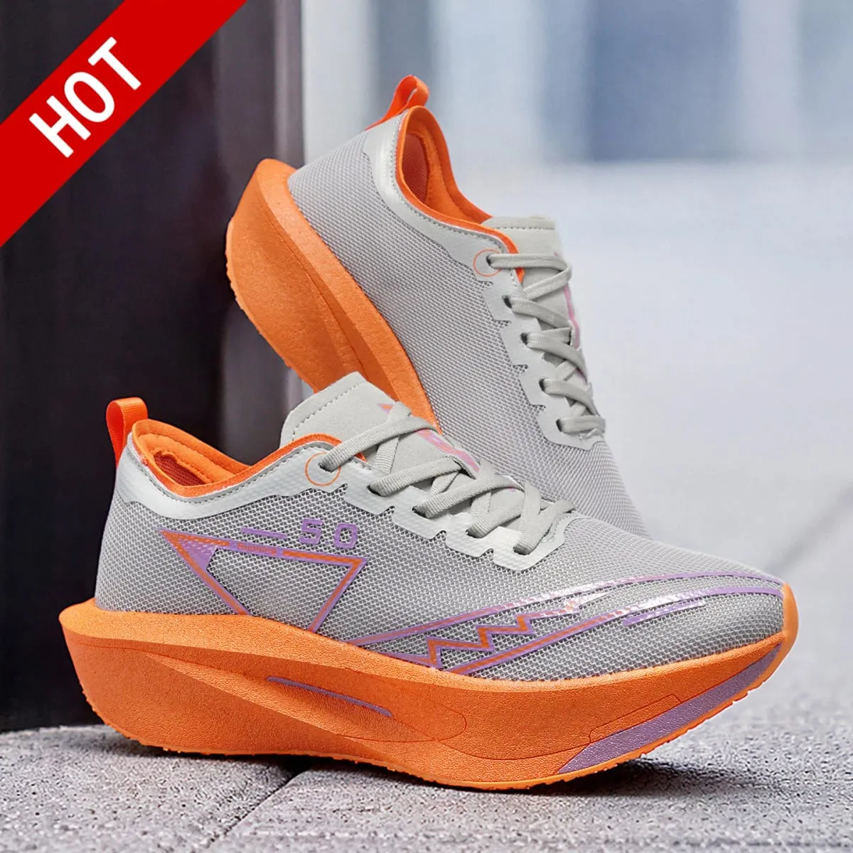 Marathon Men Running Shoes Carbon Board Speciality Sports Breathable Lightweight Women's Comfortable Athletic Chunta Sneakers 5