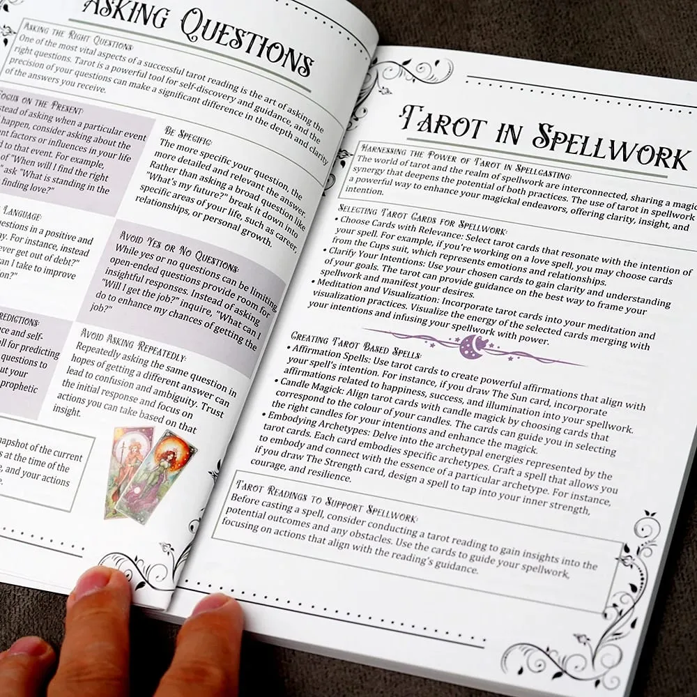 Tarot Beginner's Guide 106 pages Card Meanings Reading Spreads Cheat Sheets learning tarot Understanding Tarot Guidebook — image 5