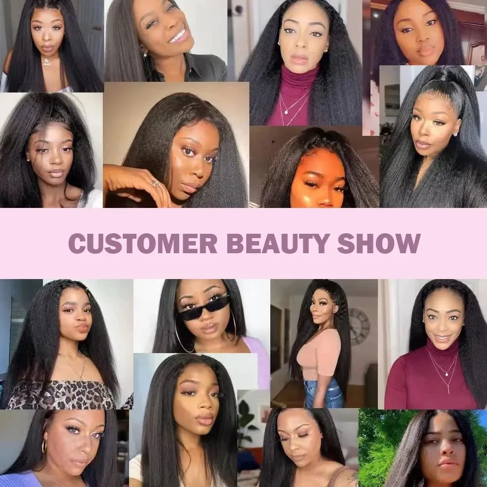 Kinky Straight Tape Ins Hair Extensions Invisible Adhesive Glue Natural Black Yaki Tapes in 100% Human Hair Full Head 50g/20Pcs — image 6