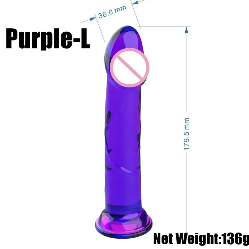 Realistic Small Silicone Jelly Dildo for Women with Suction Cup Strapon Compatible Anal Plug Adult Sex Toy for Women — image 15