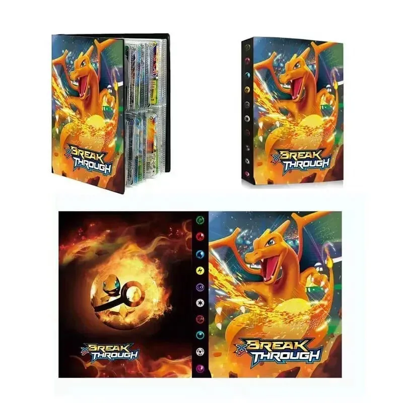 Pokemon Charizard Cards Album Book 240PCS Pok é mon Game Card Album VMAX GX EX Holder Collection Binder Folder Kids Toy Gift — image 8