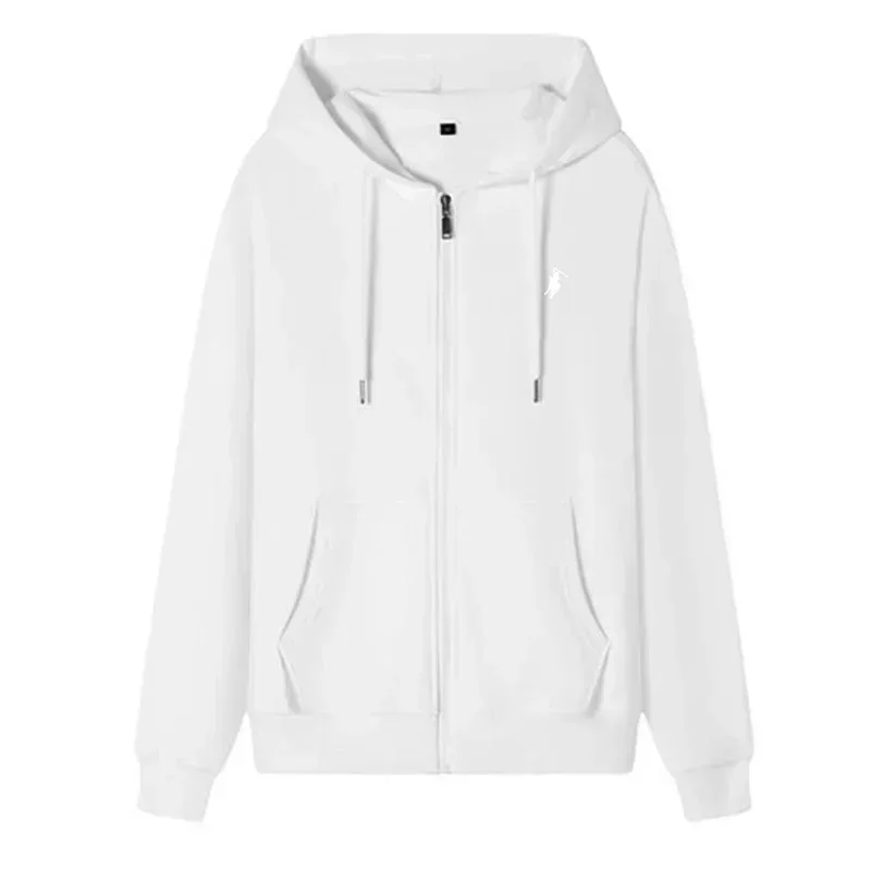 The new autumn and winter casual men's sportswear fashionable outdoor jogging fitness zipper hoodie and warm sweatshirt — image 8