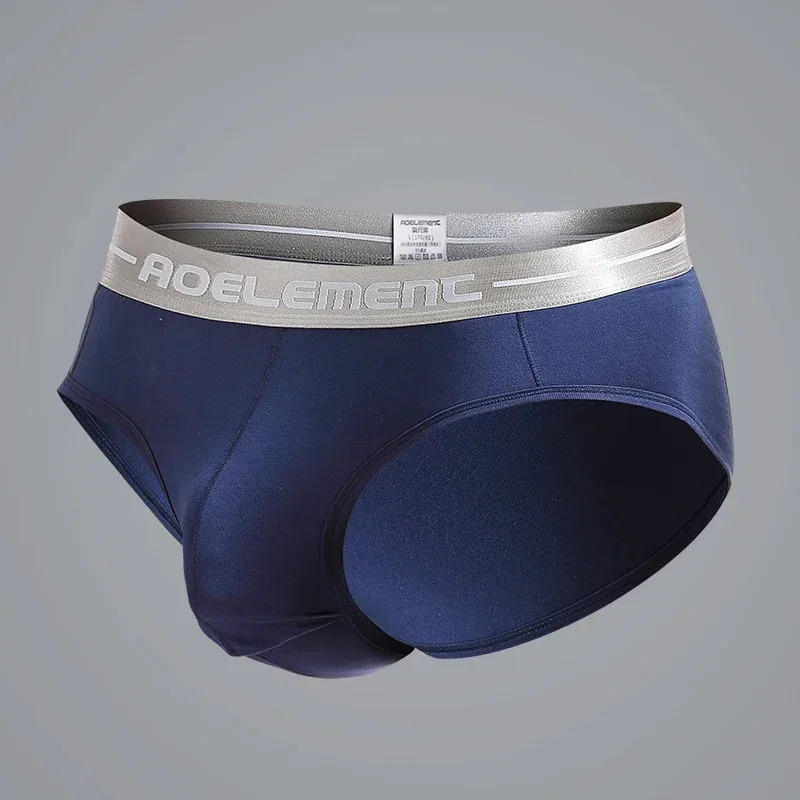 1pc Modal capsule lift U convex men's underwear bullet separate ice silk capsule pouch briefs — image 24