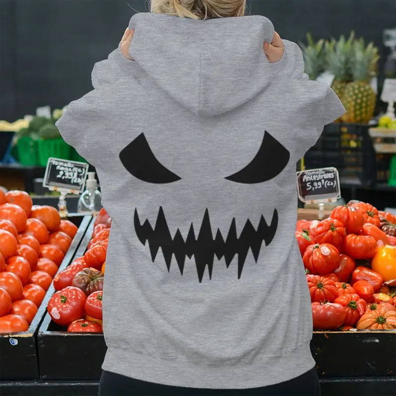 2026 Fashion Horror Movie Face Men's Hoodie Casual Long Sleeve Halloween Streetwear Unisex Luminous Style Hoodies — image 4