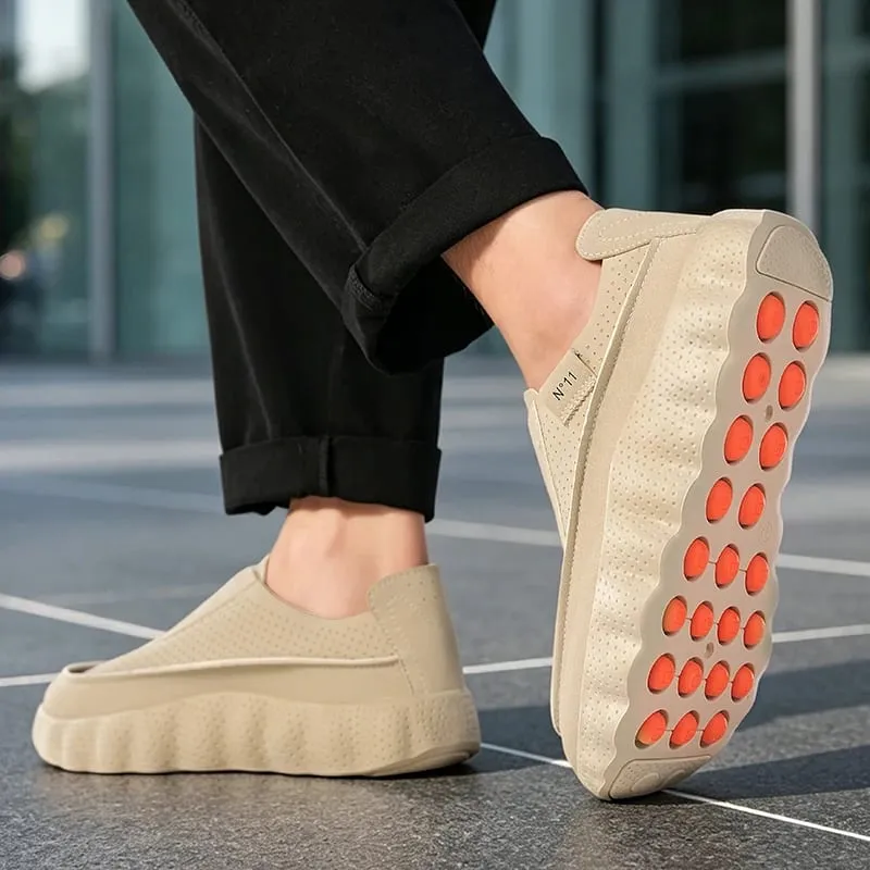 Outdoor Walking Jogging Footwear Sneakers New Casual Shoes Autumn Men Chunky Platform Non Slip Male Breathable Running Shoes — image 5