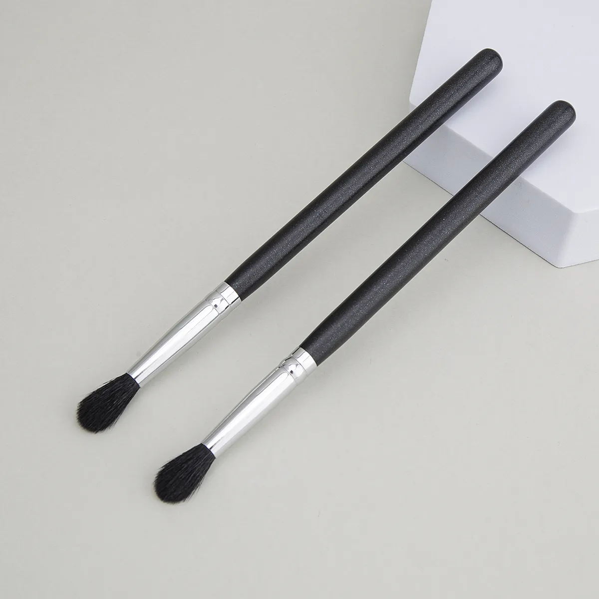 224 Crease Brush Øjenskygge Crease Blending Makeup Børster Højkvalitets Flamme Shape Gedehår Øjenskygge Crease Makeup Tool