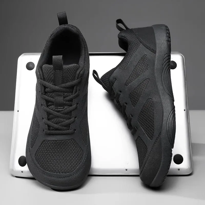 Plus Size Minimalist Barefoot Shoes Lightweight Breathable Zero Soles Men Running Sneakers Outdoor Wide Toe Casual Walking Shoes — image 2