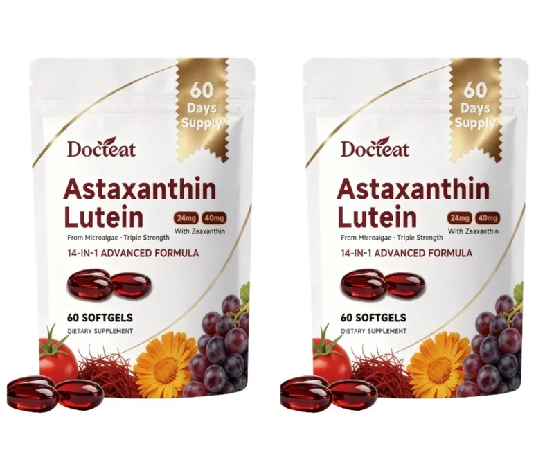 Triple Strength Eye Supplement Lutein Astaxanthin Zeaxanthin Vision Support for Screen Glare & Digital Eye Strain 60 Softgels — image 7