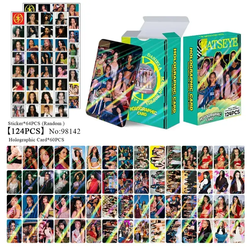 92pcs KATSEYE New Album PINKY UP Photo Card Photocards Stickers Kpop Merch Lomo Cards Set Fans Collection Cards Gifts — image 17