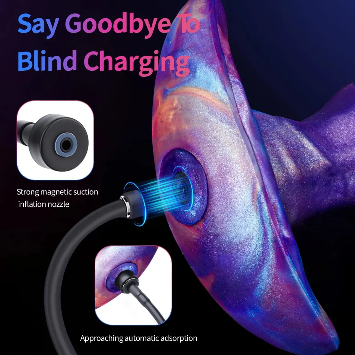 Large Inflatable Anal Plug Silicone Magnetic Air Pump Wearable Butt Plug G-Spot Prostate Massage Penis Sex Toys For Women Men — image 3