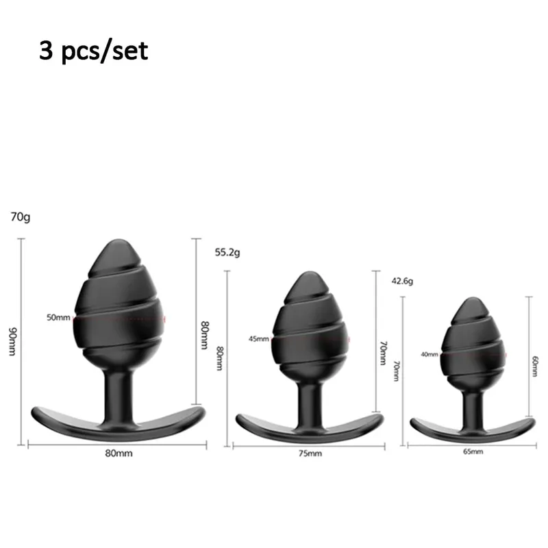Silicone Plug Anal Sex Toys Butt Plug Beginner Anal Underwear Buttplug Dildo Masturbador For Couples SM Adults Men Woman 3 Sizes — image 9