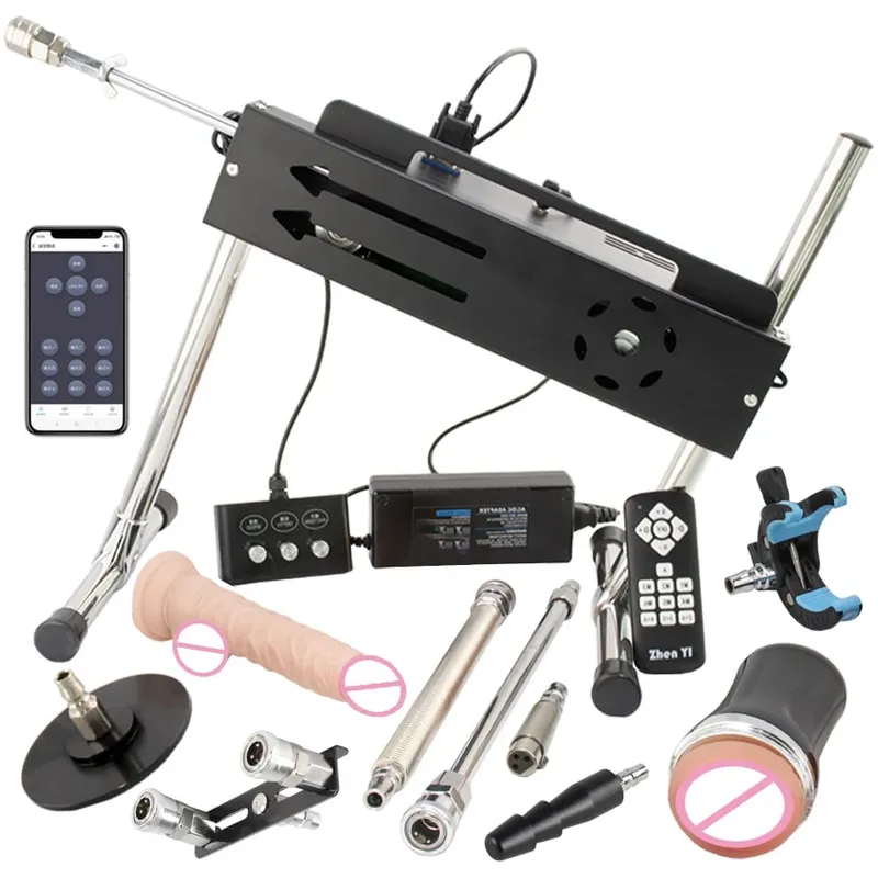 App & Wired & Wireless Control Turbo Gear Powerful Sex Machine with Dildo Sex Toys for Adults Masturbation Sex Product