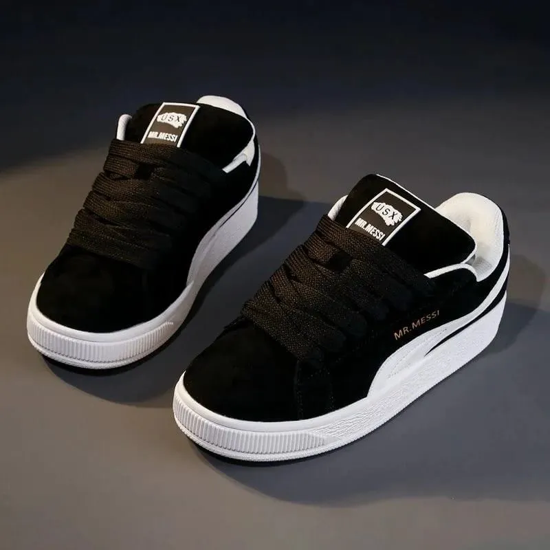 Skate Sneakers、LowTop Casual Board ShoesRetroFlat WalkingTrainers、Lace Up Platform Daily Footwear、Breathable Streetwear Sneakers — image 5