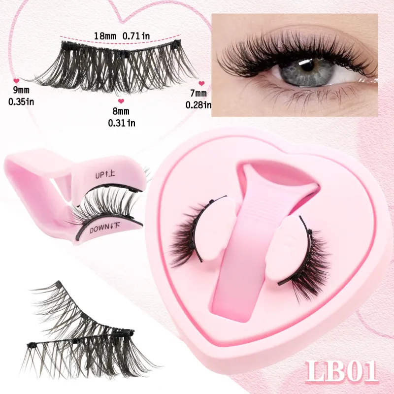 1 Pair Magnetic Eyelashes Fluffy Soft False Lashes With Tweezers Makeup Tool Magnetic Lashes Natural Faux 3D Mink Eyelashes — image 8