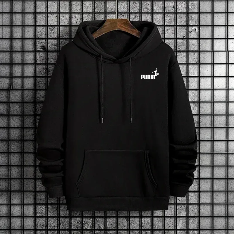 Autumn Winter Male Urban Causal Fashion Sporty Pullover 2026 New Arrival Men's Hoodies High Quality Pure Color Hooded Sweatshirt