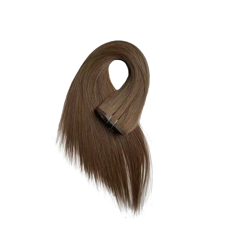 160g หนา PU คลิปต่อผมมนุษย์ไม่มีรอยต่อ Weft เทปคลิปสำหรับหนาผมดิบที่มองไม่เห็นผม — image 12