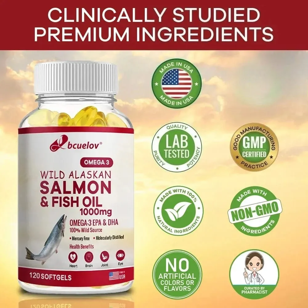 Super-Omega-3-EPA/DHA-Fischölkapseln – Unterstützung für die Gesundheit von Herz, Gehirn und Gelenken – Glutenfrei, gentechnikfrei — image 6