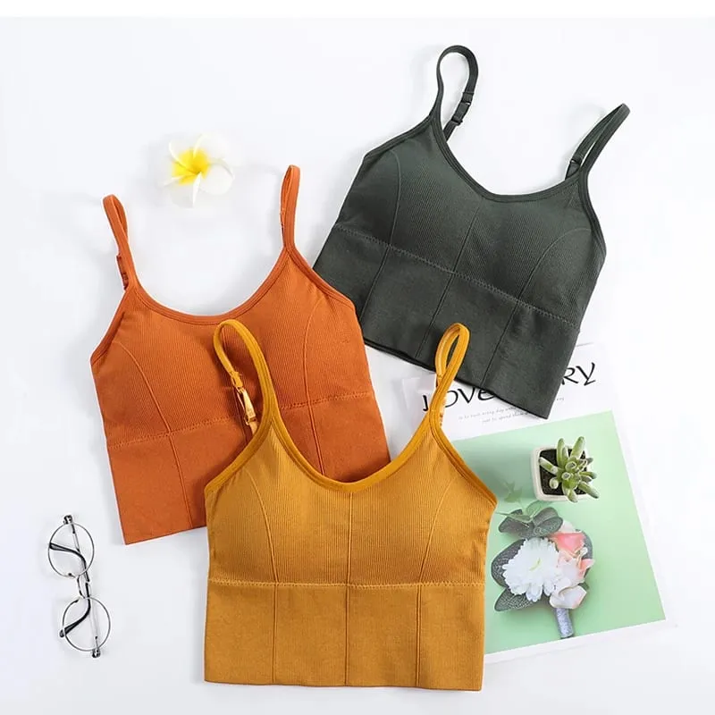 Sexy Backless Bralette Active Bra for Women Seamless Padded Bra Women Lingerie Cotton Wireless Long Tops Brassiere Bra — image 4