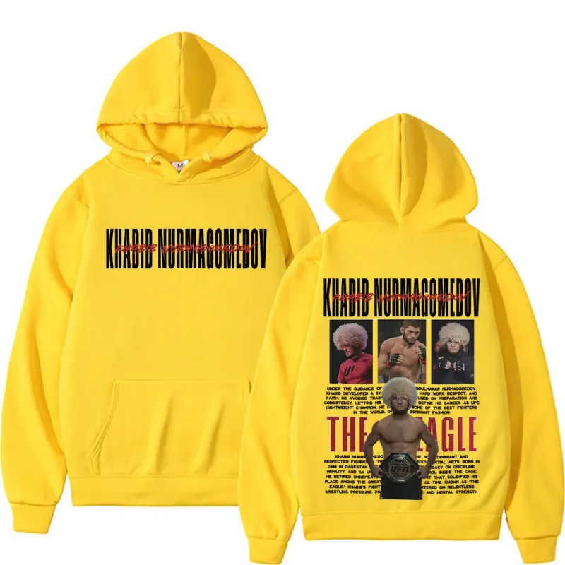 Khabib Nurmagomedov THE EAGLE Merch Sweatshirt Men's Clothing Harajuku Classic Oversized Hoodies Fleece High Quality Cozy Hoodie — image 10