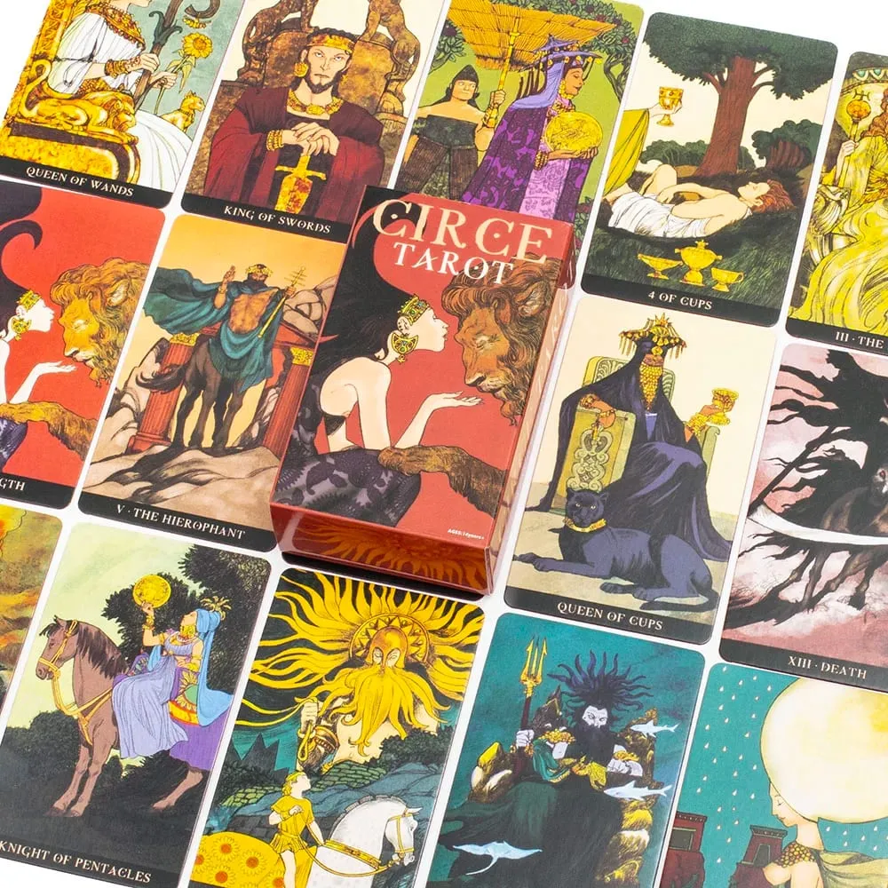 2026 Kad Tarot Circe BARU 10.3*6Cm 78Pcs Kad Permainan Papan Dek Nasib Ramalan Untuk Pesta Keluarga