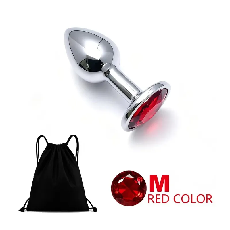 5 Size Metal Anal Plug Butt Plug Sex Toy Butt Toy for Women Men Couples Adult Game Masturbator Anal Diamond Sex Toys — image 22