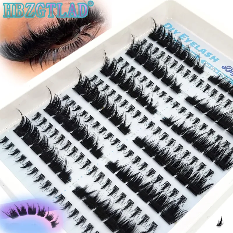 New Dramatic Lash Cluster Lash Extension Bottom Lash Artificial Mink Strip Single Lash Cat Eye Lash Extension DIY Fairy