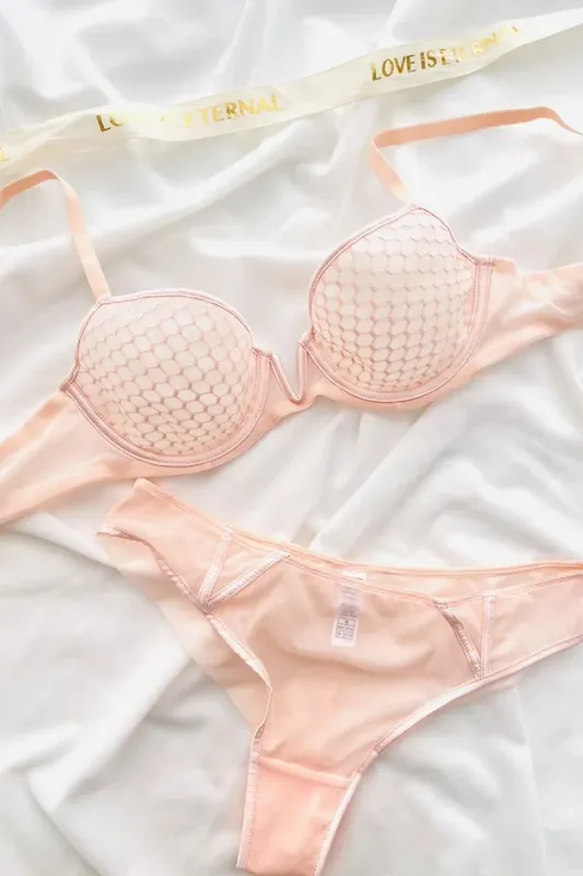 Half Cup Minimizer Bra For Women Summer Ultra Thin Soft Underwire Push‑Up French Deep V Neck Plus Size Brassiere 34‑44 B-C CUP