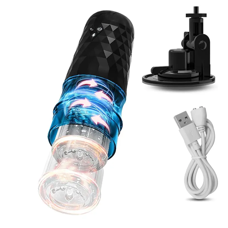 Automatic Male Masturbator Cup Telescopic Rotation Vagina Masturbation Sex Toys for Men Adults Thrusting Vibration Mastubator