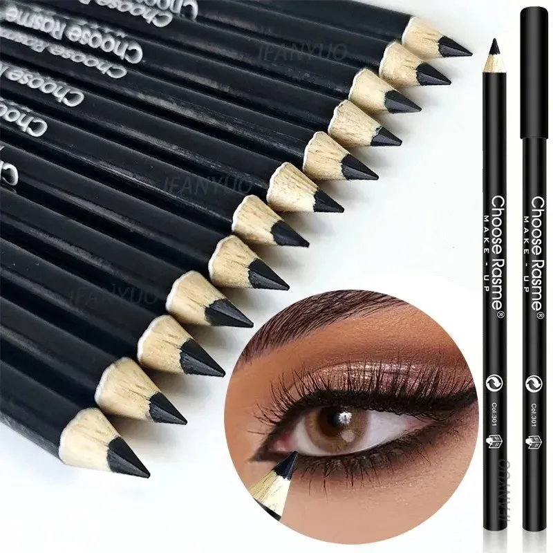 1-20Pcs Waterproof Black Eyeliner Pencils -Smudge-Proof Long-Lasting & Beginner-Friendly Smooth High Pigmented Punk Eye Makeup