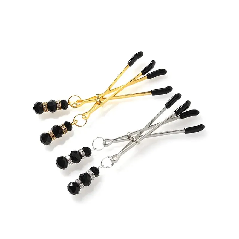 Sexy Flirt Nipple Clamps Breast-fed Sex Toys BDSM Labia Breast Stimulation Massager Nipple Clamps With Chain Clips Fetish Slave — image 5