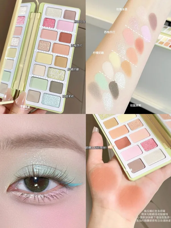 Cheeryep Aauthcntice Sell Qianyan 16 Color EyeShadow Palette Pink Brown Cowboy Blue Multicolor Matte Pearl Smoky Eye Makeup — image 15
