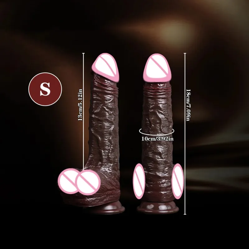 Realistic Dildos Skin Sliding Foreskin Testicles Dildo for Woman Masturbation Anal Vaginal Stimulation Strapon Silicone Sex Toys — image 11