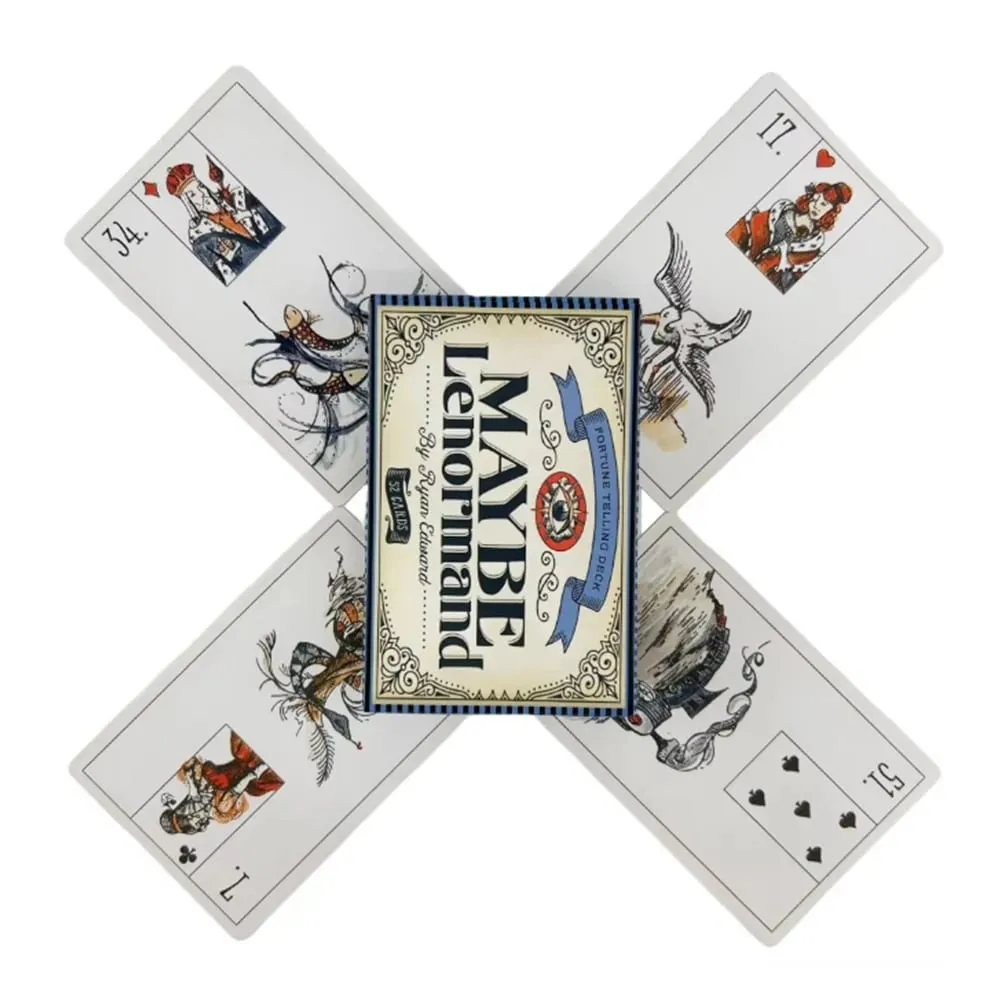 บางที Lenormand Oracle การ์ดสำรับสำหรับปาร์ตี้ครอบครัวคุณภาพสูง Fortune Telling Divination Tarot การ์ดสำรับ — image 2